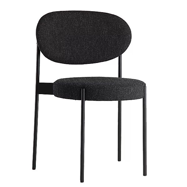 Gepolsterter Stuhl Series 430 textil grau / stapelbar - Stoff & Metall - Ve günstig online kaufen