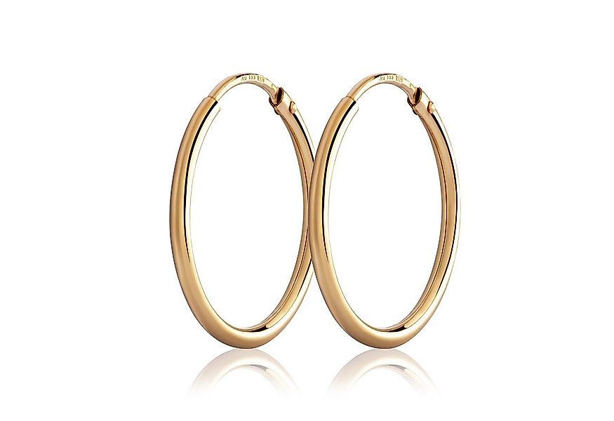 NKlaus Paar Creolen Paar 750 Gelbgold Creolen 18 Karat Gold Ohrringe S günstig online kaufen