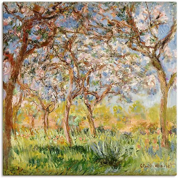 Artland Wandbild »Frühling in Giverny.« Wiesen & Bäume 1 Stk. tlg. als Lein günstig online kaufen