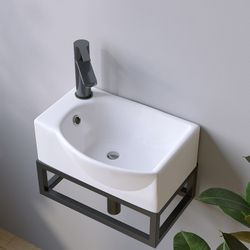 AQUABATOS Waschbecken Aufsatzwaschbecken mit/ohne Hahnloch rund günstig online kaufen