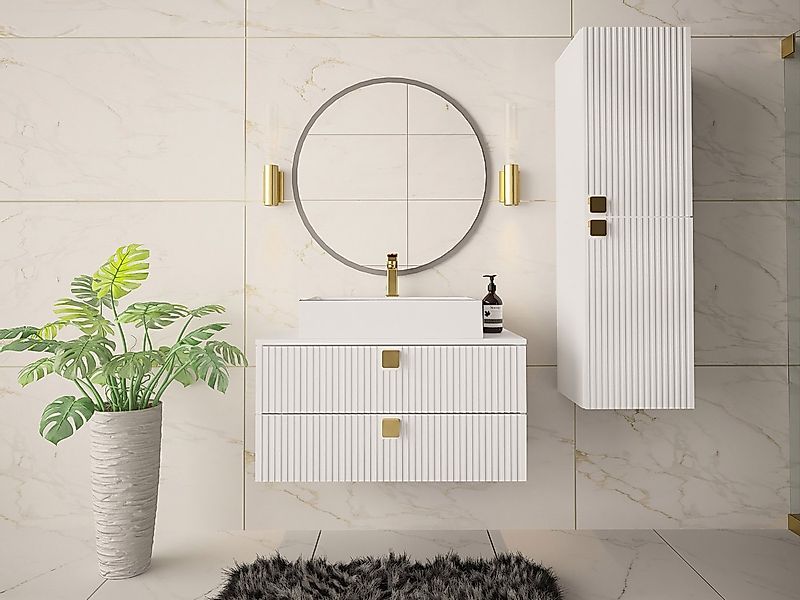 MIRJAN24 Badmöbel-Set Gariano III, (3er-Set, mit Siphon, Waschbecken, Badez günstig online kaufen