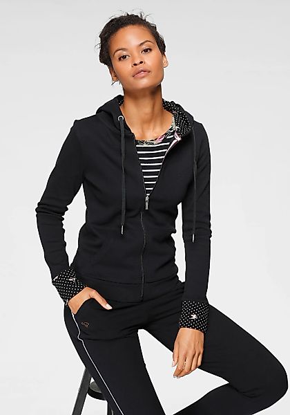 KangaROOS Sweatjacke mit bedrucktem Kapuzenfutter und günstig online kaufen