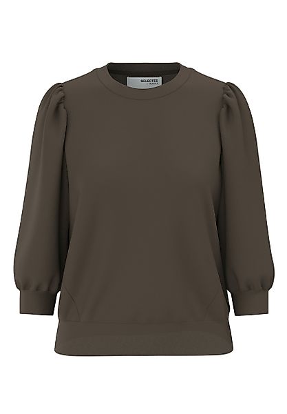 SELECTED FEMME Blusenshirt locker geschnitten Rundhalsausschnitt günstig online kaufen