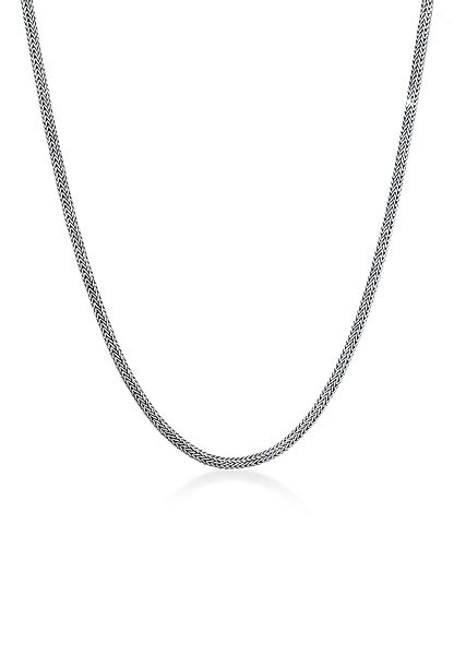 Kuzzoi Silberkette Männer Zopf Schlangenkette 4mm günstig online kaufen