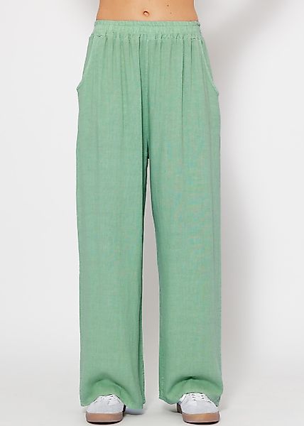 SASSYCLASSY Leinenhose Lässige Viskose Leinen Mix günstig online kaufen