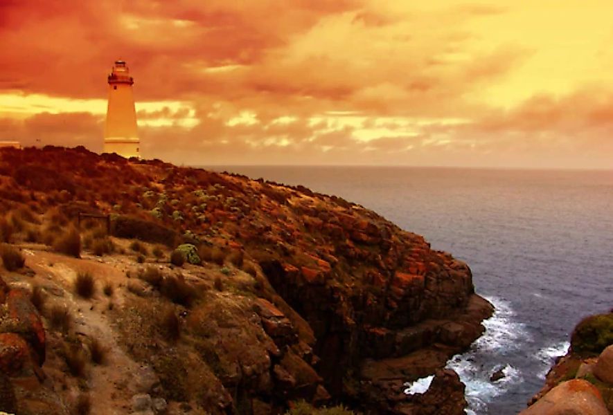 Papermoon Fototapete »Leuchtturm am Meer« günstig online kaufen