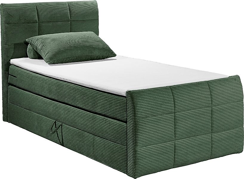 ED EXCITING DESIGN Boxspringbett »Bolivia« harte Seite mit Kokosmatte, weic günstig online kaufen