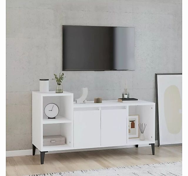 furnicato TV-Schrank Weiß 100x35x55 cm Holzwerkstoff günstig online kaufen