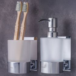 Dolvhin Seifenspender und Zahnputzbecher Set, Glas günstig online kaufen