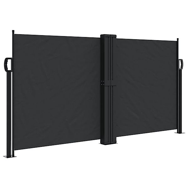 furnicato Seitenmarkise Ausziehbar Schwarz 120x1200 cm günstig online kaufen
