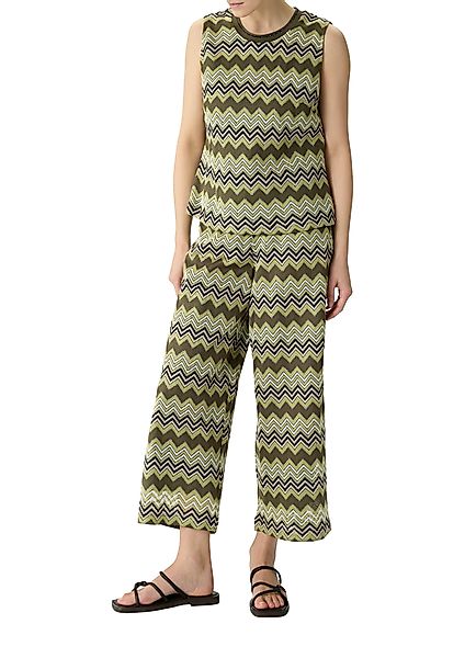 Comma Stricktop mir grafischem Muster günstig online kaufen