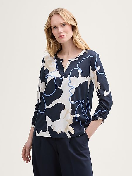 TOM TAILOR T-Shirt Henley Langarmshirt mit günstig online kaufen