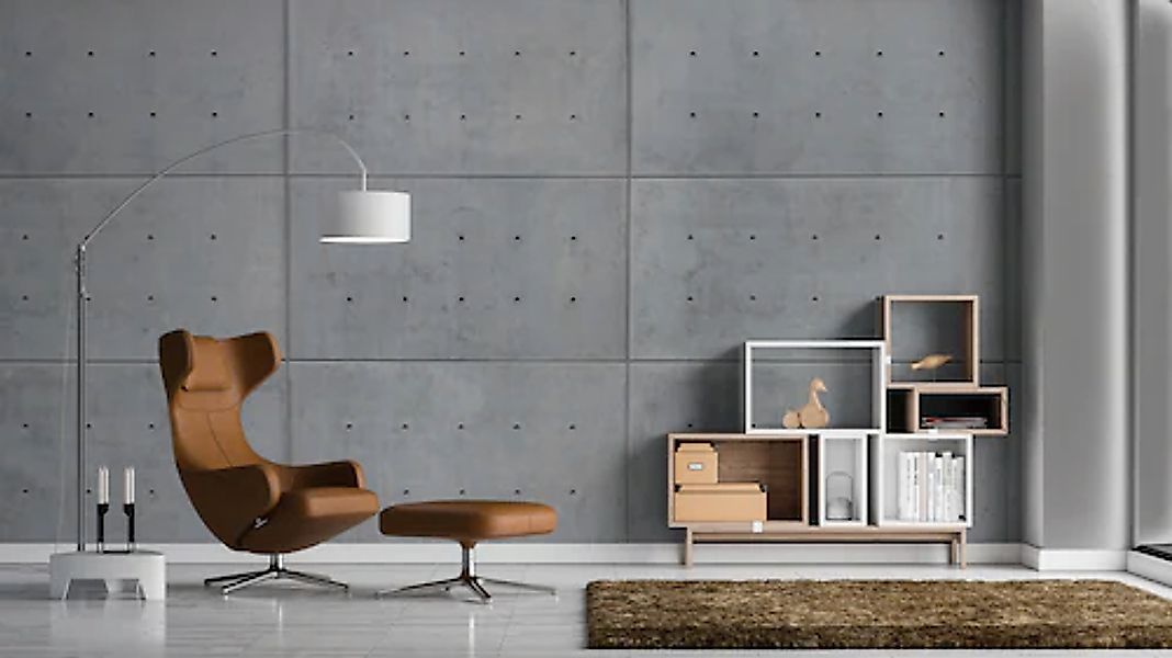 A.S. Création Vliestapete »Fototapete Sichtbetonplatten Hellgrau Industrial günstig online kaufen