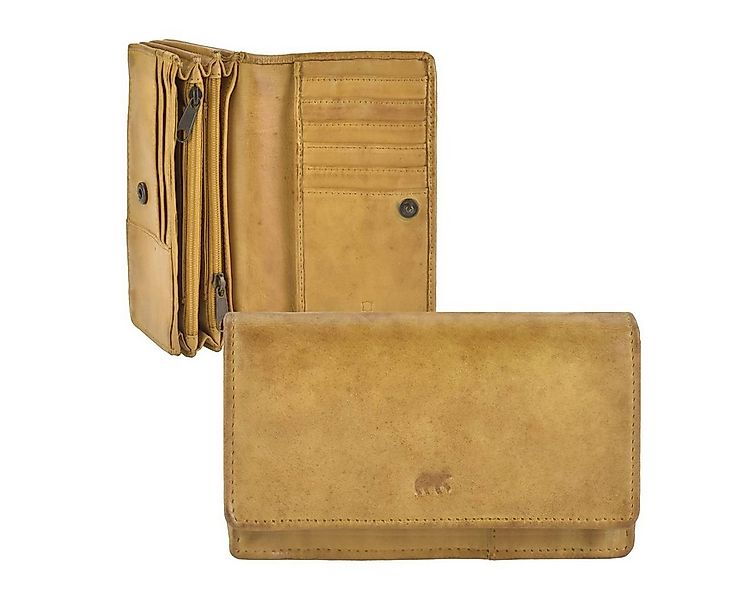 Bear Design Geldbörse "Emma" knautschiges Leder Geldbeutel Damen mit RFID S günstig online kaufen