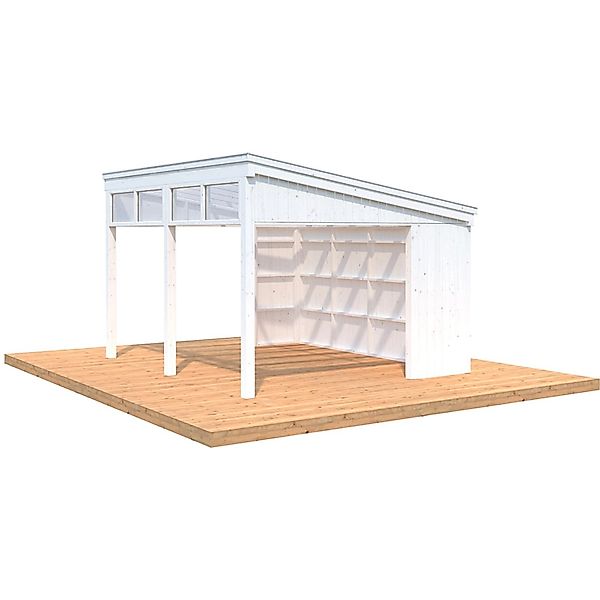Palmako Pavillon Nova 13,0 m² Kit Weiß Grundiert 417 cm x 356 cm günstig online kaufen