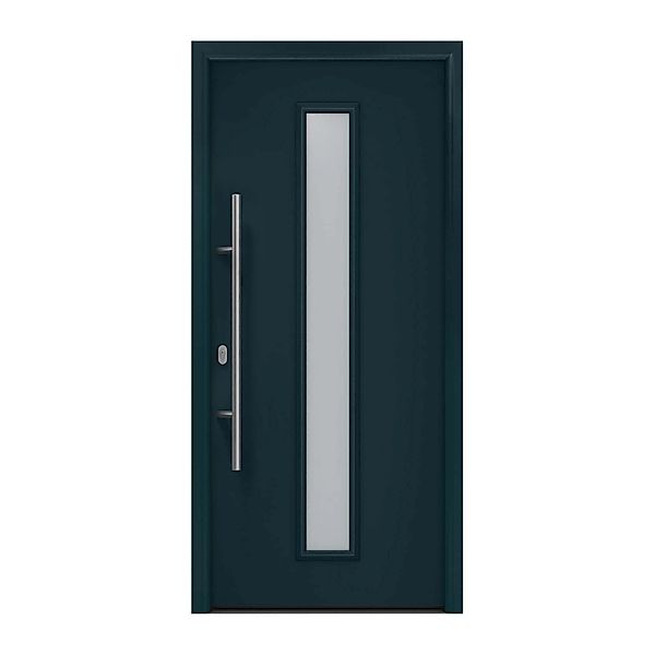 EcoStar Haustür Isopro IP 020S Anthrazitgrau 110 cm x 210 cm DIN L günstig online kaufen