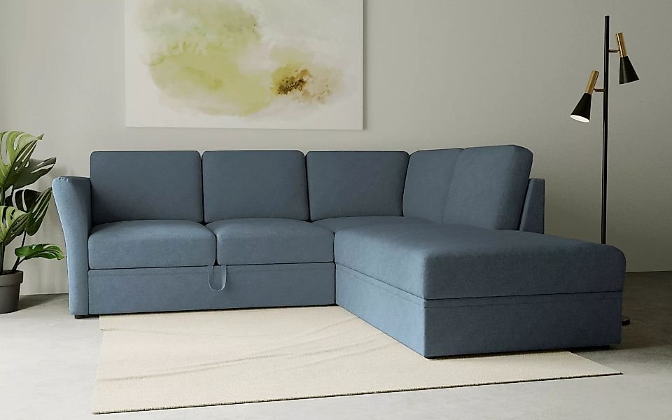 Home affaire Ecksofa "Lavars, L-Form, Schlafsofa", mit Bettfunktion und Sta günstig online kaufen