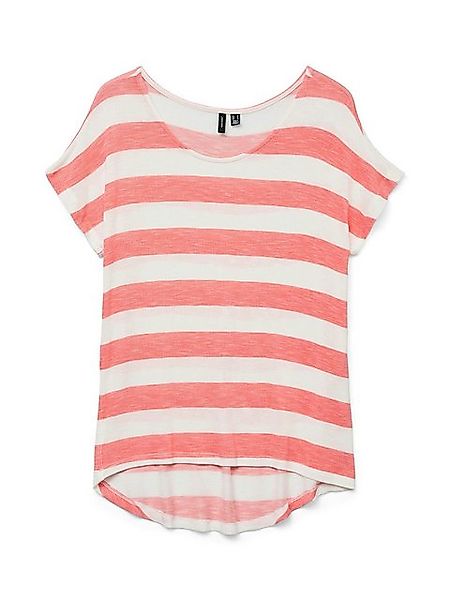 Vero Moda T-Shirt Gestreiftes T-Shirt mit Rundhalsausschnitt und Kurzarm VM günstig online kaufen