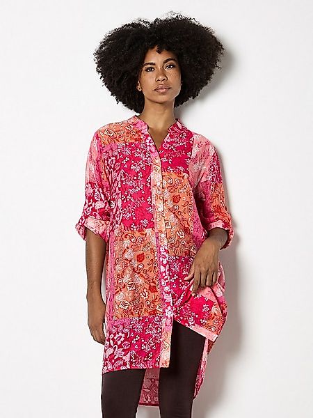 Apricot Longbluse Hemdbluse im Patchwork-Design günstig online kaufen