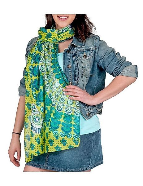 Sunsa Halstuch Damen Schal Tuch Baumwolle Halstuch Sommer Scarf mit Blumen, günstig online kaufen
