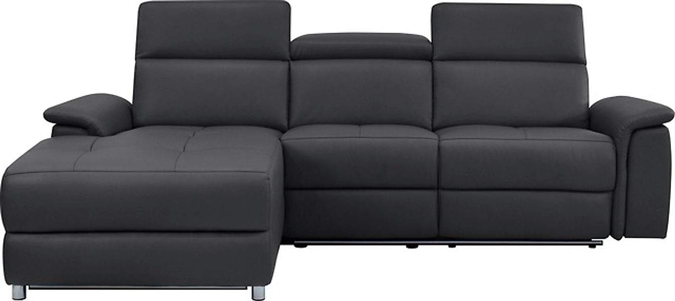 Home affaire Ecksofa »Pareli, L-Form, 259cm,m. Recamiere, Echtleder, Kunstl günstig online kaufen