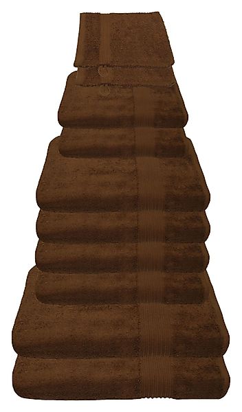 Julie Julsen Handtücher 10-Handtücher-Schokobraun, Baumwolle (10-St) günstig online kaufen