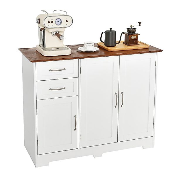 KOMFOTTEU Sideboard Küchenschrank, mit Türen & günstig online kaufen
