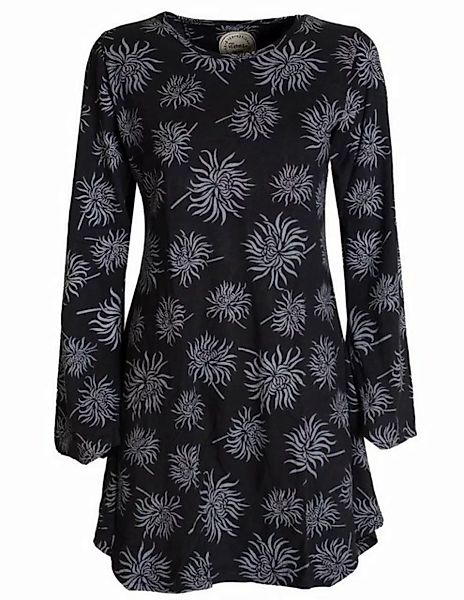 Vishes Tunikakleid Vishes - Langarm Damen Blumen-Tunika Shirt-Kleid Glocken günstig online kaufen
