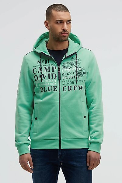 CAMP DAVID Kapuzensweatjacke, Eingrifftaschen mit Druckknopfverschluss günstig online kaufen