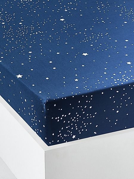 vertbaudet Spannbettlaken Kinder Spannbettlaken POLARSTERN, Baumwolle günstig online kaufen