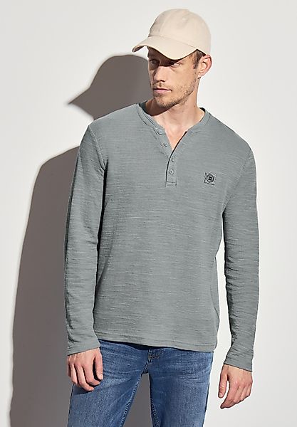 STREET ONE MEN Langarmshirt, im soften Baumwoll-Mix günstig online kaufen