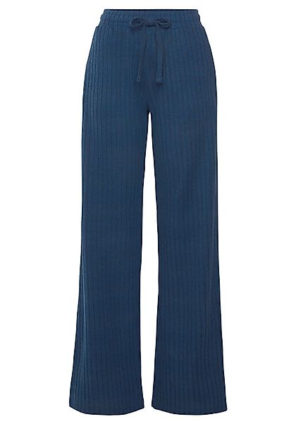 LASCANA Homewearhose, -Lounge-/Strickhose mit weitem Bein und seitlichen Ta günstig online kaufen