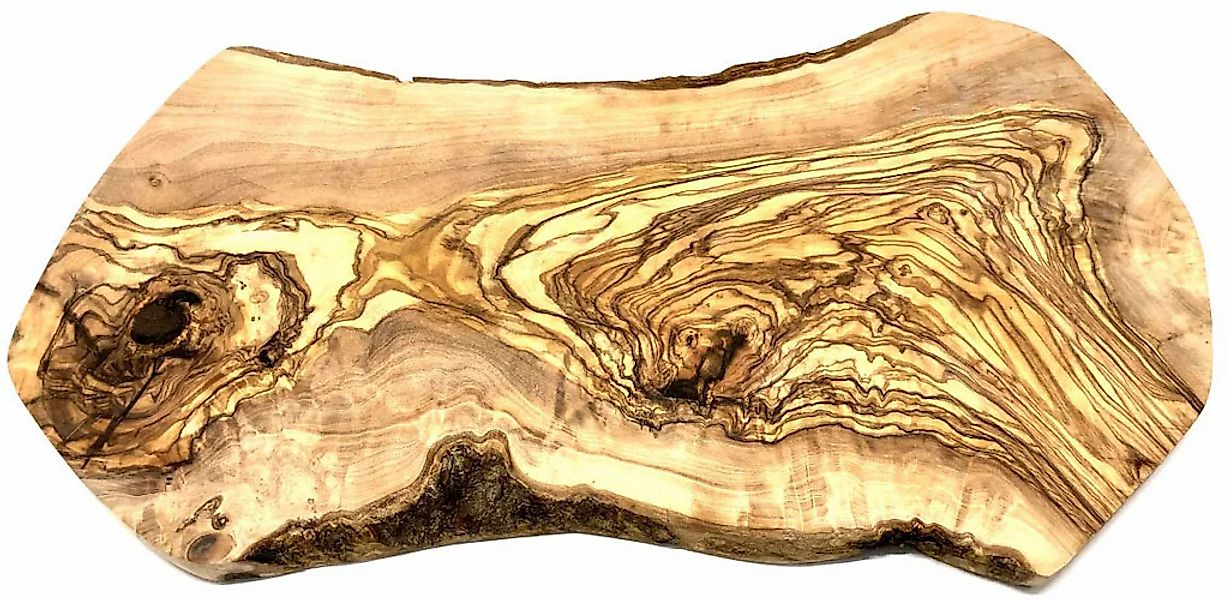 Olivenholz-erleben Schneidebrett "Naturschnitt aus hochwertigem naturbelass günstig online kaufen