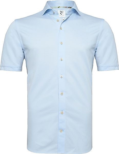 R2 Japanese Knitted Hemd Shortsleeve Hellblau - Größe 3XL günstig online kaufen