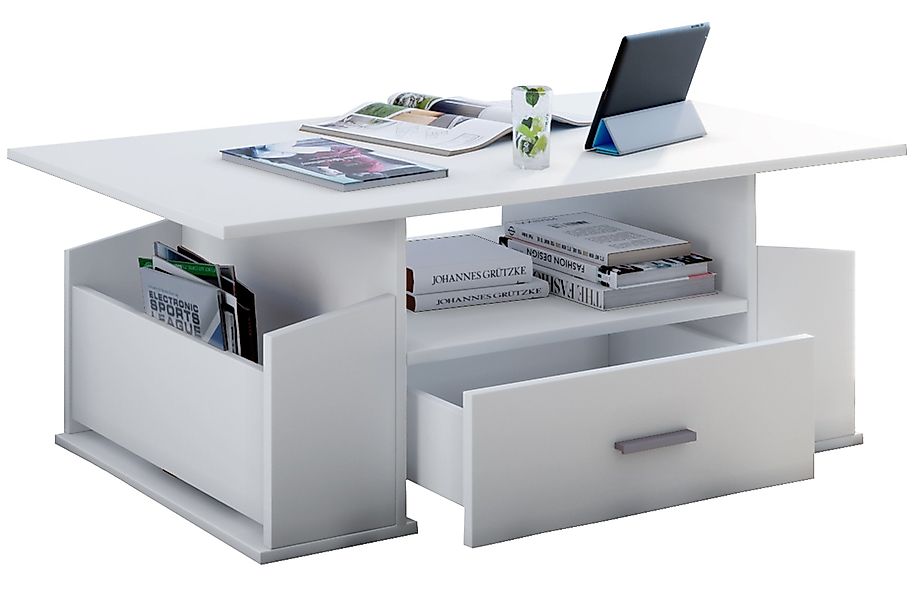 VCM Couchtisch Holz Sofatisch Couchtisch Schublade günstig online kaufen