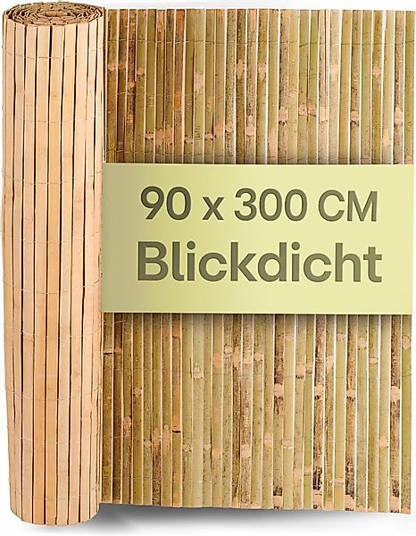 Praknu Balkonsichtschutz Bambus Sichtschutz Balkon Zaun günstig online kaufen