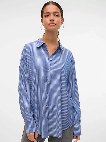 Vero Moda Langarmbluse "VMNORA LS OVERSIZE SHIRT WVN GA NOOS" günstig online kaufen