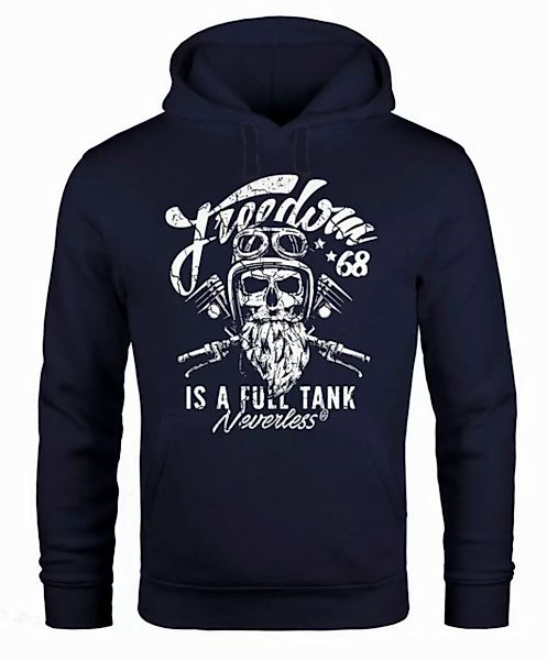 Neverless Hoodie Herren Long-Sleeve Biker Motorrad Motiv Freedom is a full günstig online kaufen