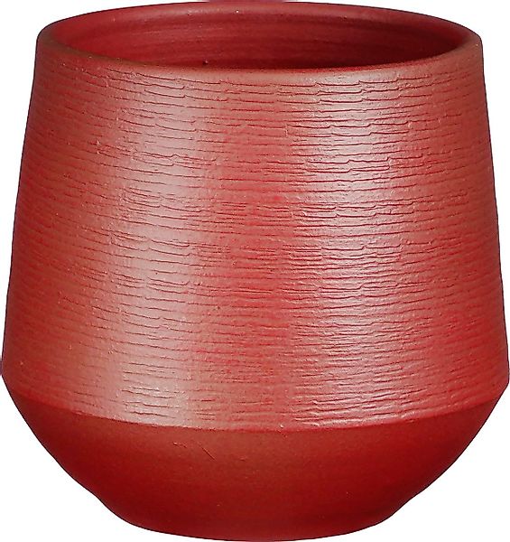 Mica Decorations Übertopf Mica Blumentopf dunkelrot günstig online kaufen