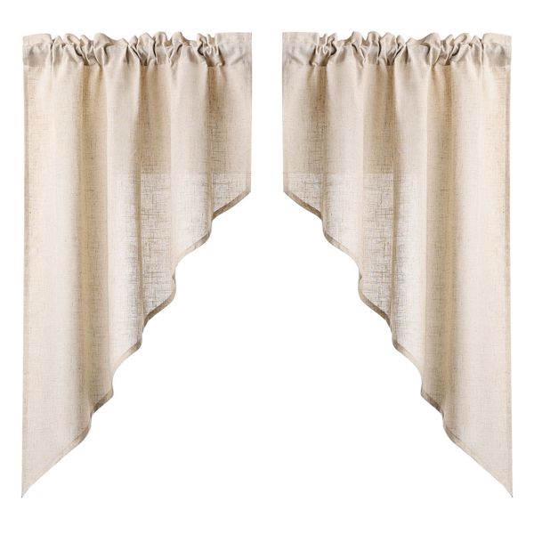 Joyswahl Scheibengardine (2 St), Stangendurchzug, halbtransparent, günstig online kaufen