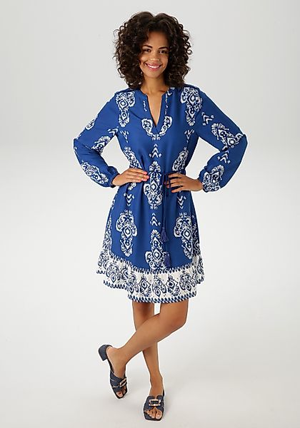 Aniston CASUAL Tunikakleid (mit abnehmbarem Kordel-Bindeband) günstig online kaufen