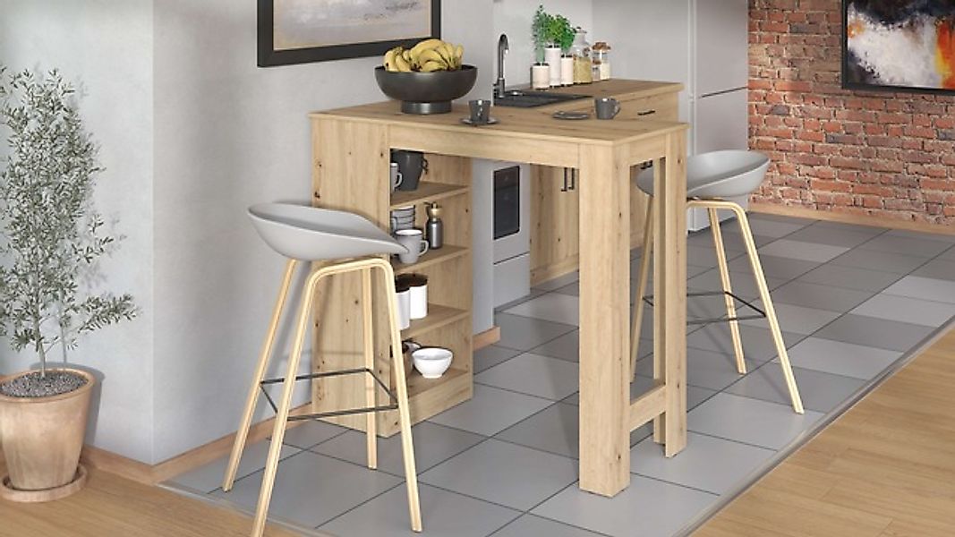 Home affaire Bartisch »Valence, 120x50x150 cm, Küchentisch, Bartresen, Steh günstig online kaufen