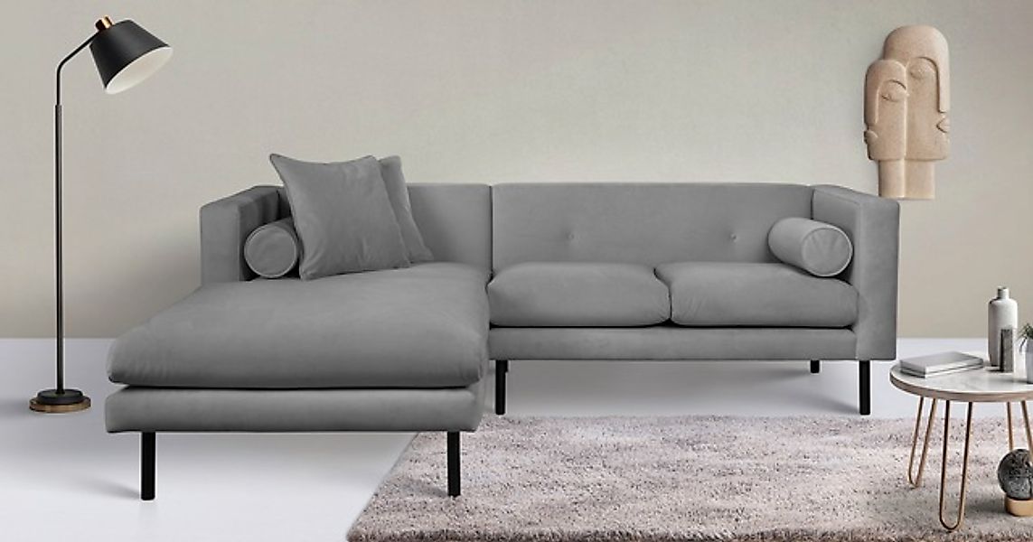 Home affaire Ecksofa »Lillibeth L-Form Designsofa, Maße B/T/H: 240/173/83 c günstig online kaufen