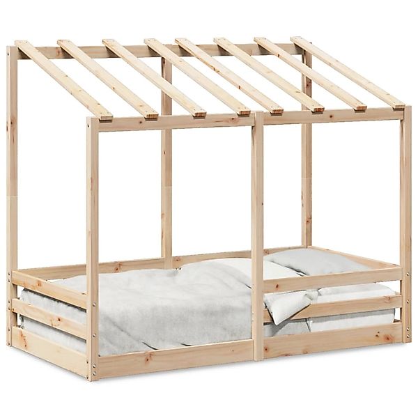 vidaXL Kinderbett mit Dach 70x140 cm Massivholz Kiefer2011760 günstig online kaufen