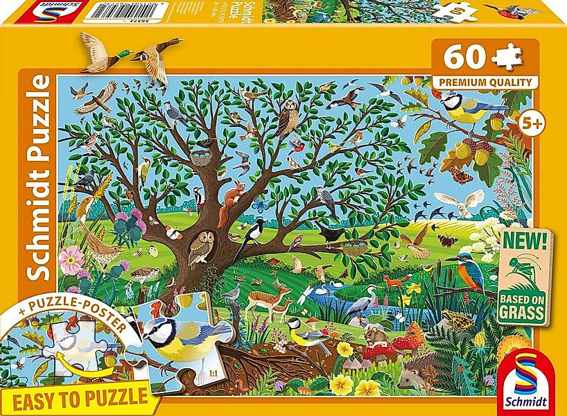 Schmidt Spiele Puzzle Tiere im Garten, 60 Puzzleteile günstig online kaufen