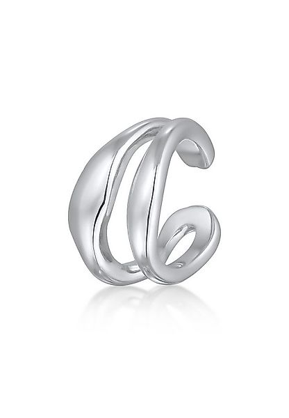 Elli Premium Ohrklemme Earcuff Single Ohrklemme Organic Design 925 Silber, günstig online kaufen