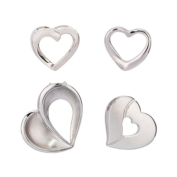 NKlaus Kettenanhänger 13x14mm Durchlauf Kettenanhäner Herz günstig online kaufen