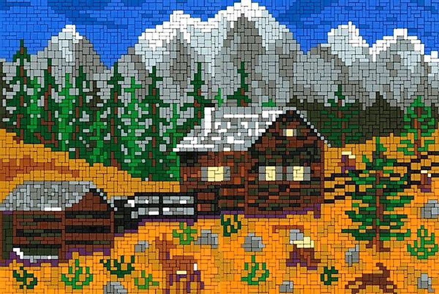Stick it Steckpuzzle Almhütte, 4600 Puzzleteile, günstig online kaufen