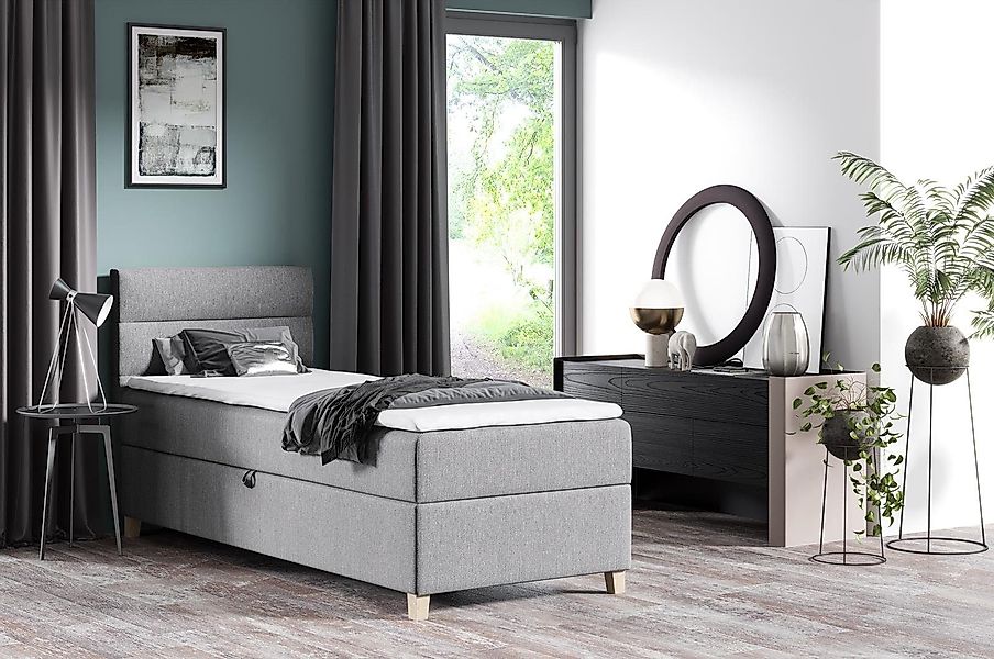 Beautysofa Boxspringbett Velour Bett DONNA MINI günstig online kaufen