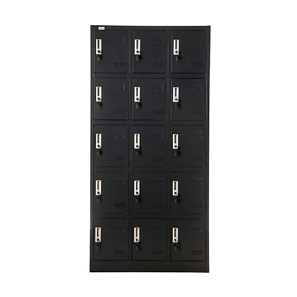 Jet-Line Spind-Stahlschrank Budapest in Anthrazit mit 90 cm Breite 15 Absch günstig online kaufen